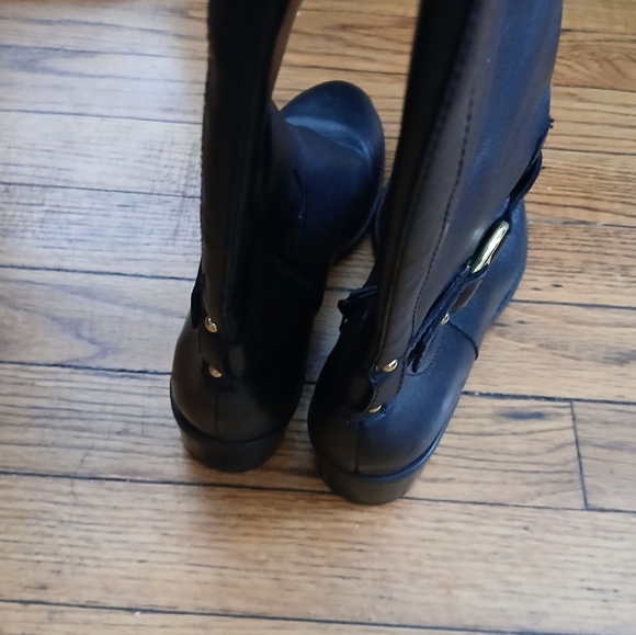 Lauren Ralph Lauren - Micah Black Leather Upper Tall Boots. Size 6.5B - Picture 8 of 12